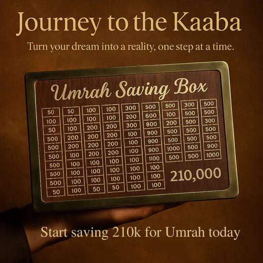 Umrah Saving Box - Save 210,000 for Umrah