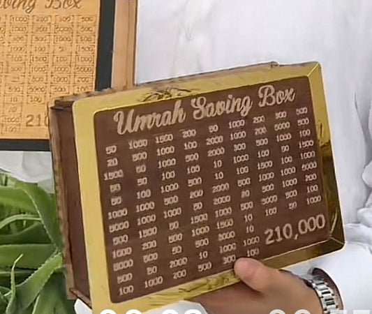 Umrah Saving Box - Save 210,000 for Umrah