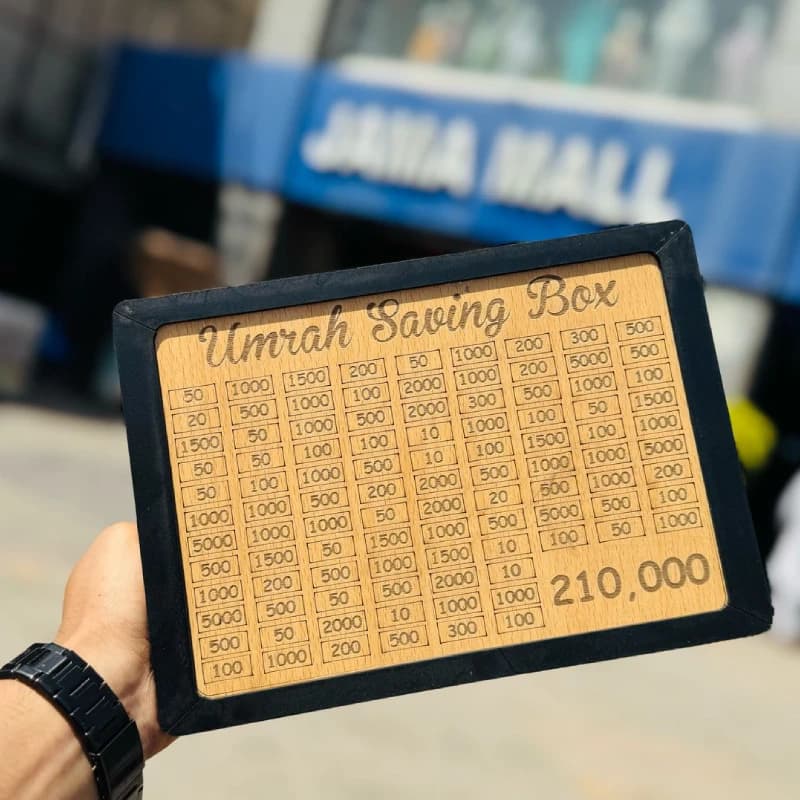 Umrah Saving Box - Save 210,000 for Umrah