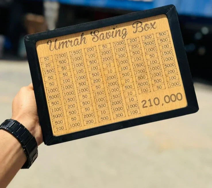 Umrah Saving Box - Save 210,000 for Umrah